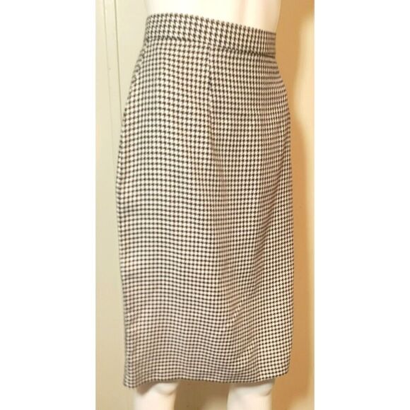Houndstooth Pencil Skirt by M.H.M. Melissa Harper - 13/14 - Picture 2 of 7